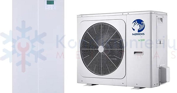 HOP6WODU-HOP100/190IDU 6.2/6.55 kW Nordis oras-vanduo šilumos siurblys
